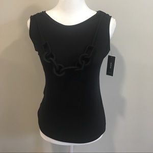 Alfani Tank with built in fabric necklace